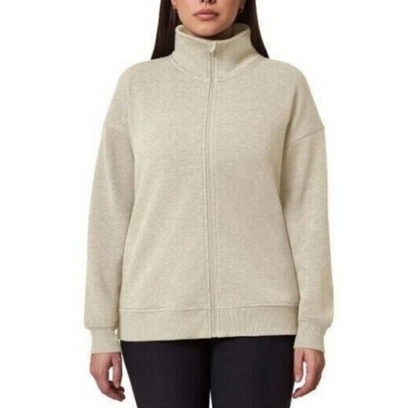 NWT Mondetta Ladies' Fleece Full Zip Jack Tan Size XL - Picture 1 of 4
